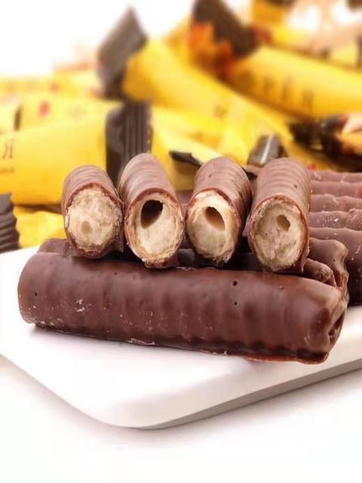 俄罗斯进口拉迈尔牌星空巧克力手指棒榛仁味香草冰激凌味零食食品 商品图3