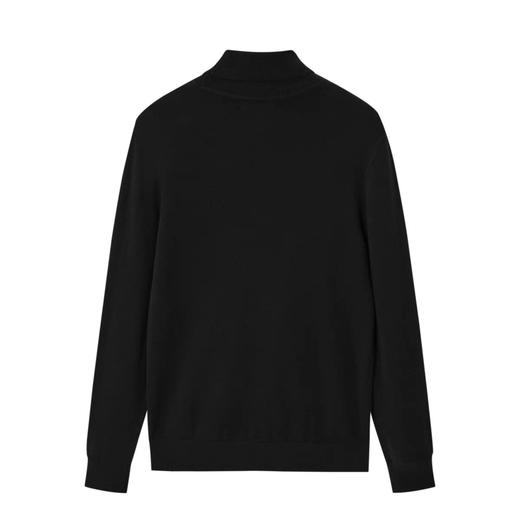 太平鸟男装 冬季黑色韩版修身高领毛衣B1EGB4447 商品图2