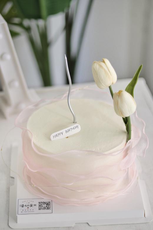 【生日蛋糕】郁金香丝带款 商品图0