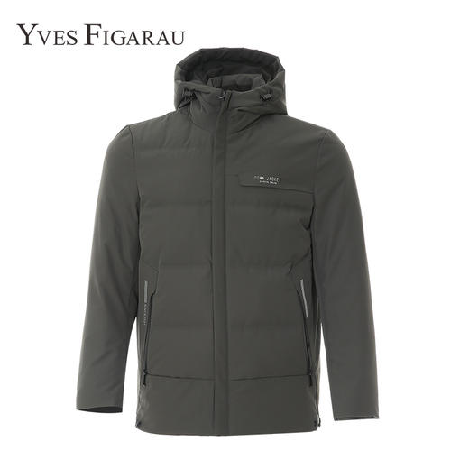 YvesFigarau伊夫·费嘉罗冬季厚款商务休闲保暖连帽长款羽绒服924276 商品图4