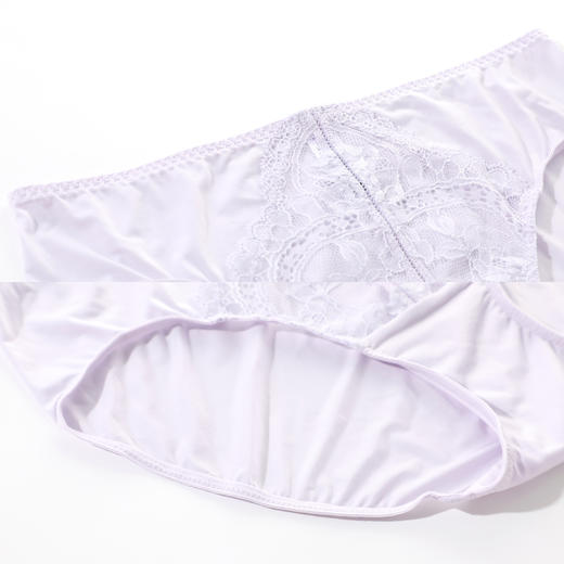 安莉芳蕾丝轻薄透气女士内裤纯棉裆底舒适包臀低腰三角裤E200329 商品图4