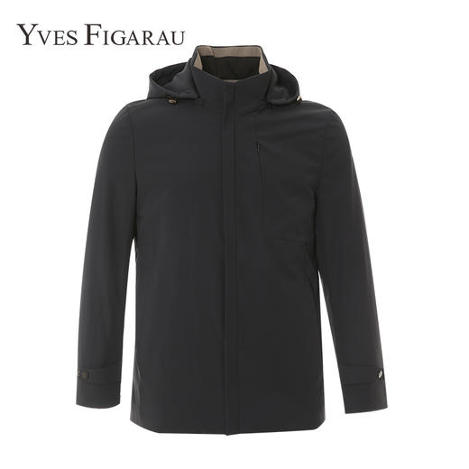 YvesFigarau伊夫·费嘉罗冬季厚款商务休闲保暖连帽羽绒服924269 商品图4