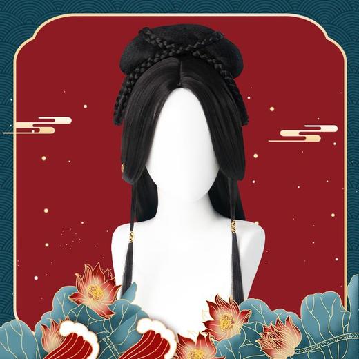 古风整顶假发少女魏晋汉服古装造型中分全头套 商品图2