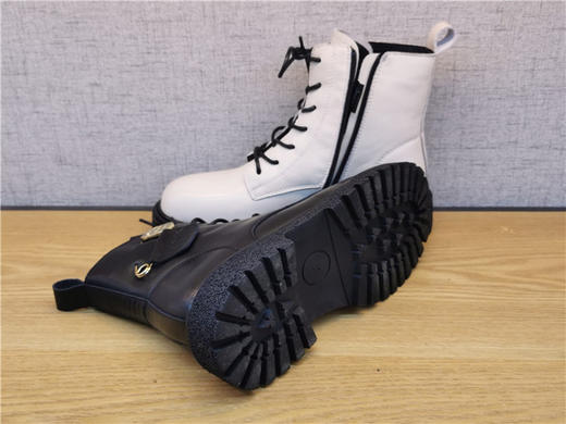 2021豪行秋季新款正品真皮马丁靴百搭英伦侧拉链女单靴213X62889 商品图7