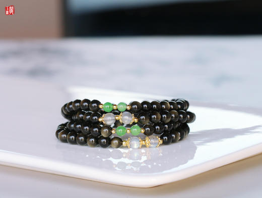 [ 月下倩影 ]  金曜石多圈手串项链两用 商品图0