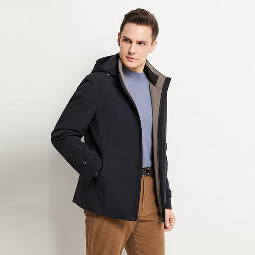 YvesFigarau伊夫·费嘉罗冬季厚款商务休闲保暖连帽羽绒服924269 商品图2