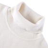 太平鸟男装 针织衫男白色潮流高领毛衣男B1EGB4446 商品缩略图2