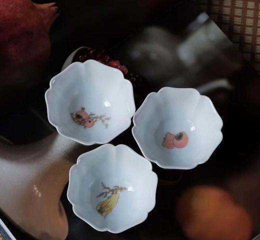 自慢堂不言美器茶杯 苍绿釉 白釉 釉中彩 凌波杯 静客杯 商品图3