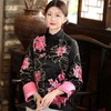 2021冬季新款国风时尚新中式国色牡丹重工刺绣夹棉外套 LX21049 商品缩略图4