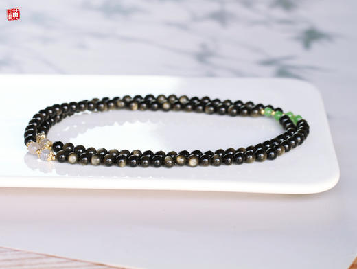 [ 月下倩影 ]  金曜石多圈手串项链两用 商品图3