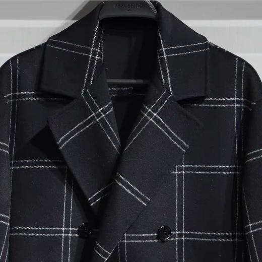 太平鸟男装2021冬新款时尚休闲双面呢毛呢大衣B1AAB4422 商品图1