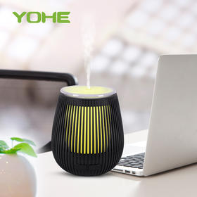 YOHE香薰机RY36黑色加湿器助眠精油灯家用卧室香薰