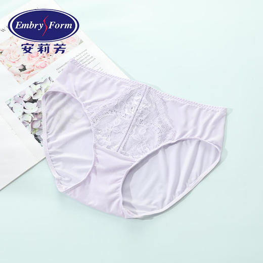 安莉芳蕾丝轻薄透气女士内裤纯棉裆底舒适包臀低腰三角裤E200329 商品图0