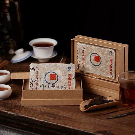 2010年鸿运普洱老茶砖 商品图0