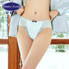 安莉芳新品舒适无痕色丁内裤女棉质底裆蕾丝边低腰三角裤E300419 商品缩略图0
