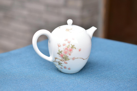 自慢堂釉中彩蛋形壶 宝瓶壶 茶壶