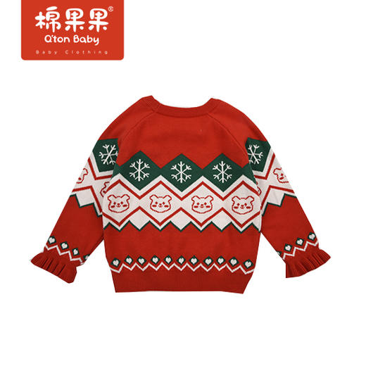 商场同款棉果果春季女童提花套头线衣M122160522105 商品图2