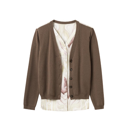 THE FABRIC UNION假两件羊毛外套休闲微喇叭裤 商品图4