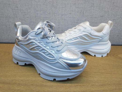 2021秋季新款豪行真皮休闲女鞋21351133厚底运动青春潮鞋正品单鞋 商品图4