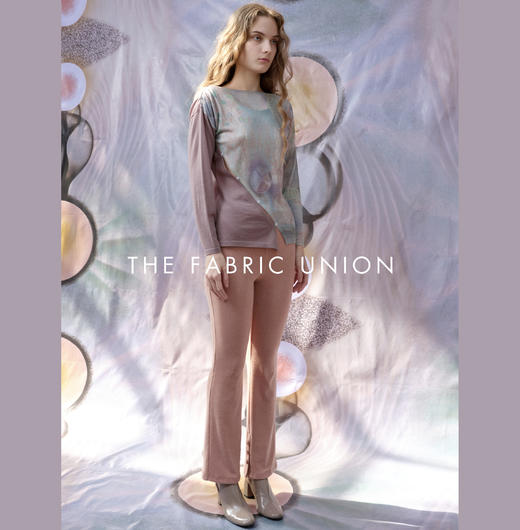THE FABRIC UNION不规则拼接针织上衣休闲针织修身长裤 商品图1
