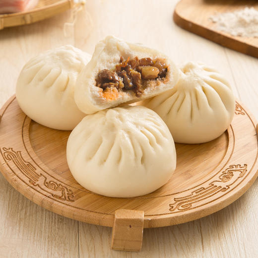 【酱肉包】鲜香肉馅 松软面皮 冬笋香菇肉丁 粒粒饱满 商品图0