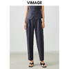 VIMAGE/纬漫纪春季新款职业干练百搭显瘦锥形休闲裤女裤子V1705302 商品缩略图0