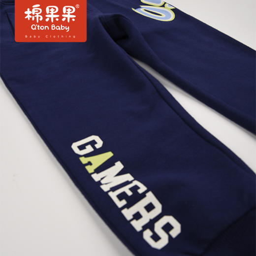商场同款棉果果春季男童针织运动长裤裤子M112200222097 商品图3