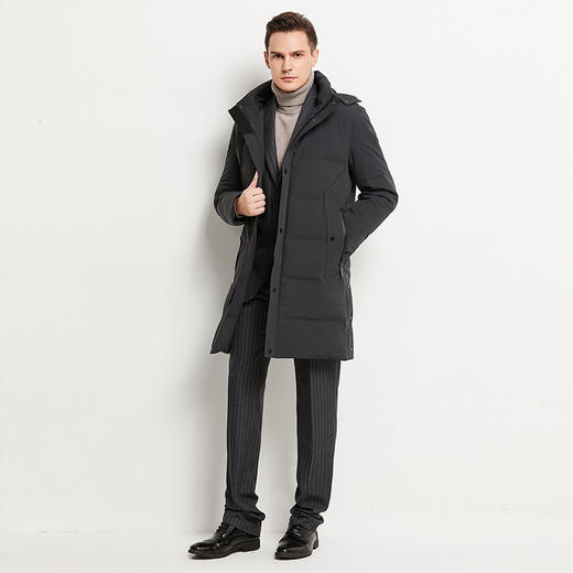 YvesFigarau伊夫·费嘉罗冬季厚款商务休闲保暖长款羽绒服924270 商品图1