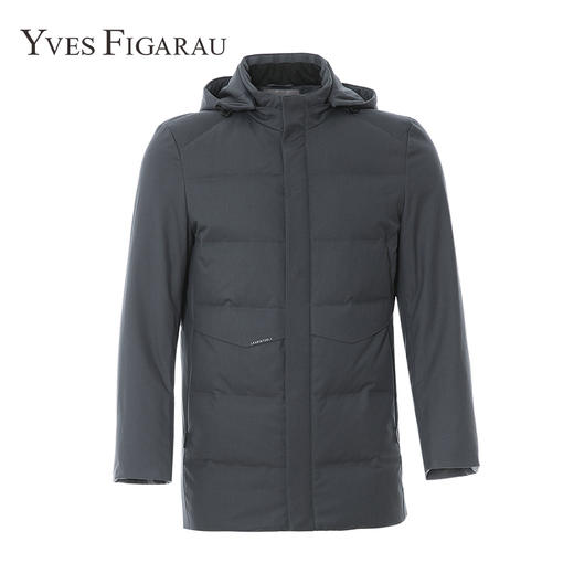 YvesFigarau伊夫·费嘉罗冬季厚款商务休闲保暖连帽羽绒服924263 商品图4