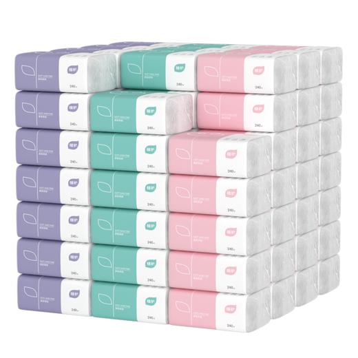 60包植护原木抽纸巾面巾餐巾纸家用擦手实惠装婴儿卫生纸抽整箱批 商品图4