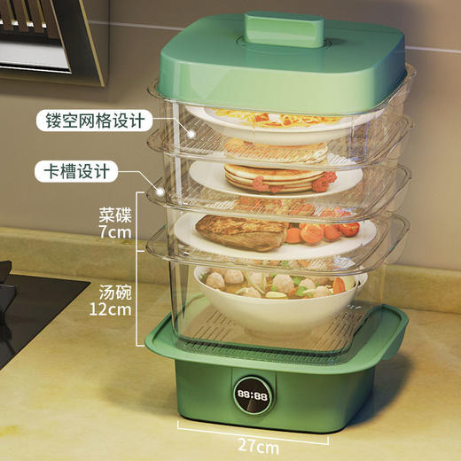 冬季饭菜保温罩菜罩新款家用剩菜收纳盒加热罩菜 商品图2