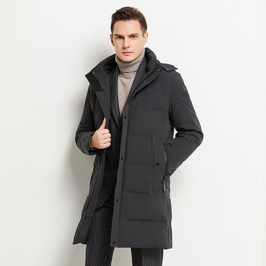 YvesFigarau伊夫·费嘉罗冬季厚款商务休闲保暖长款羽绒服924270 商品图3