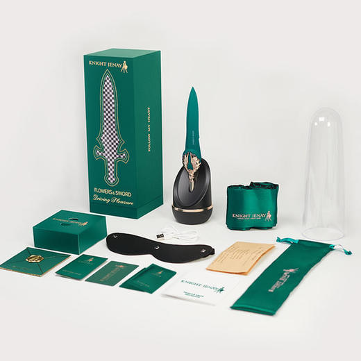 KNIGHT JENAY花与剑 震动棒静音充电夫妻房事多玩法成人情趣艺术品 商品图6