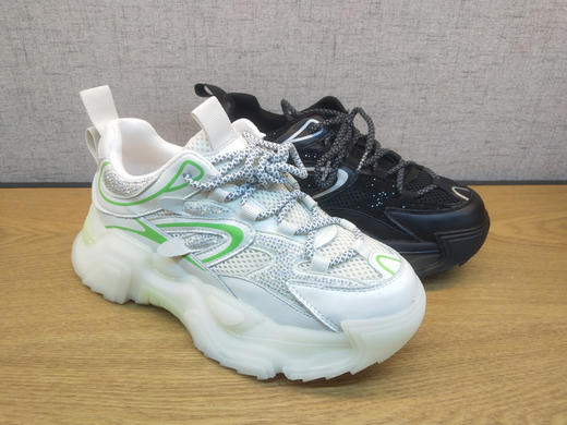 2021秋季新款豪行舒适休闲女鞋21351315时尚厚底松糕鞋单青春运动 商品图3