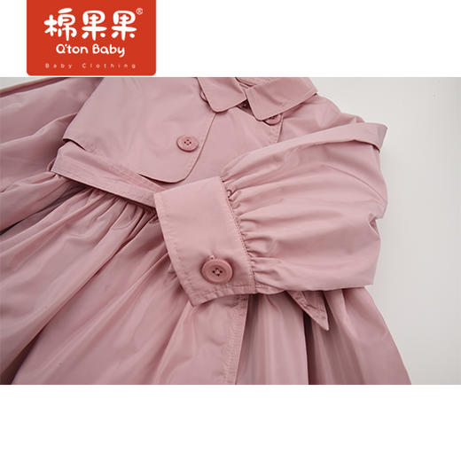 商场同款棉果果春季女童英伦裙式风衣M122100322125 商品图3