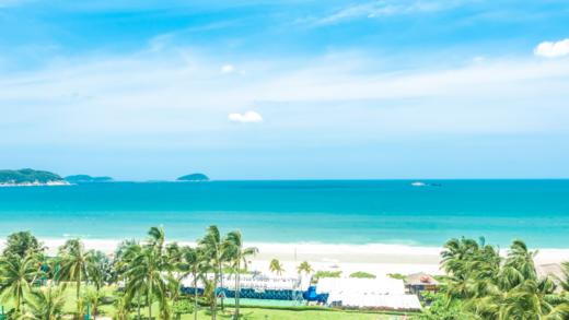 三亚天域一区总统三房一厅180°全海景套房含早+游戏币+趣味冲浪+恒温泳池 商品图0