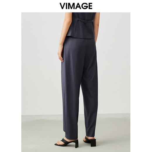 VIMAGE/纬漫纪春季新款职业干练百搭显瘦锥形休闲裤女裤子V1705302 商品图4