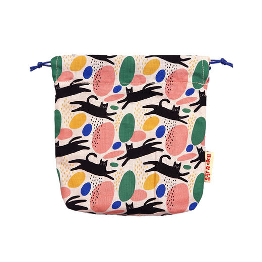 HUJI祤集Tidy收纳袋插画小黑猫 商品图3