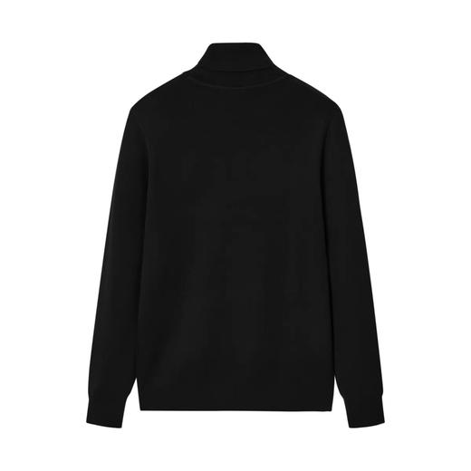 太平鸟男装 羊毛衫男黑色情侣高领毛衣男B1EGB4520 商品图0