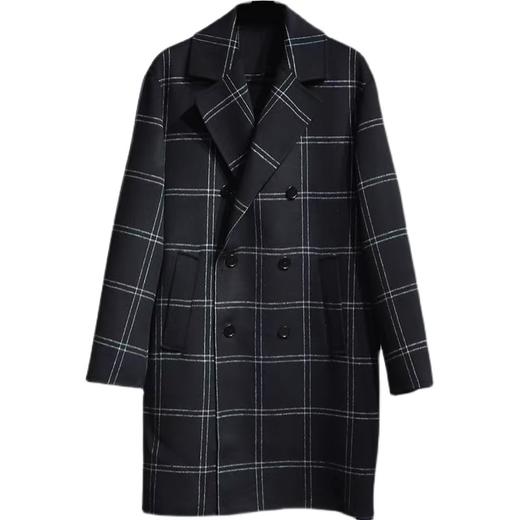 太平鸟男装2021冬新款时尚休闲双面呢毛呢大衣B1AAB4422 商品图0