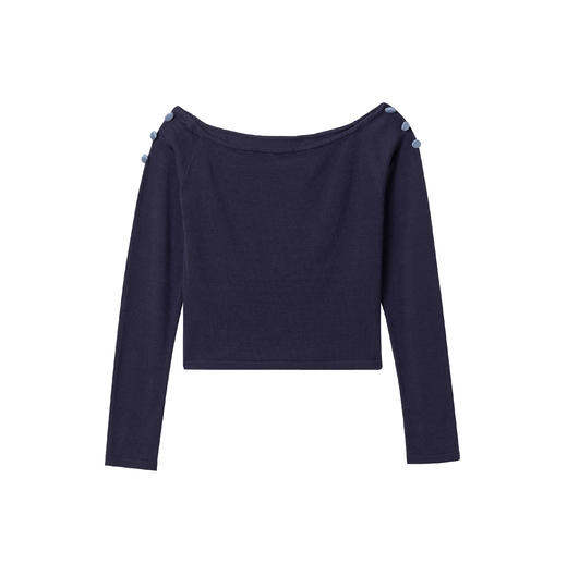 THE FABRIC UNION一字露肩上衣印花扭结假日半裙 商品图4