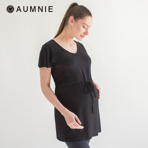 孕妇V领百合抽绳长款上衣 MATERNITY D. LILY TOP 商品图1