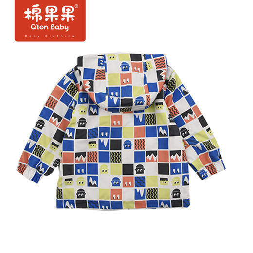 商场同款棉果果春季男童印花连帽风衣M112100322091 商品图2