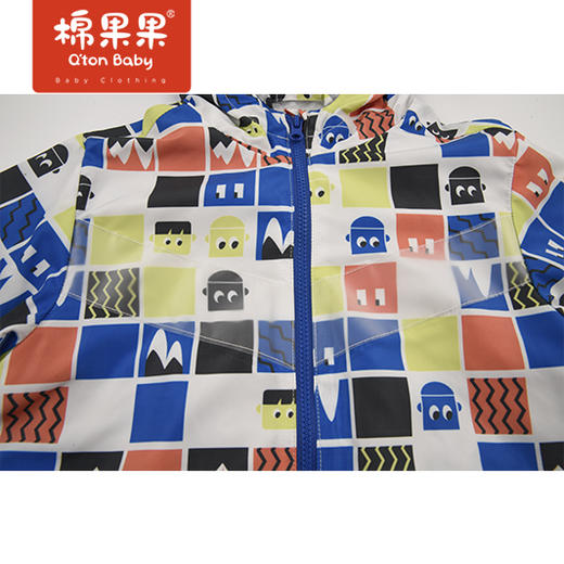 商场同款棉果果春季男童印花连帽风衣M112100322091 商品图3