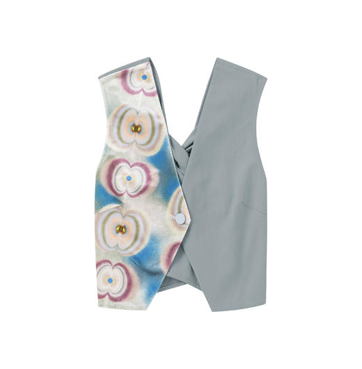 THE FABRIC UNION背部扭结马甲休闲微喇叭裤 商品图4