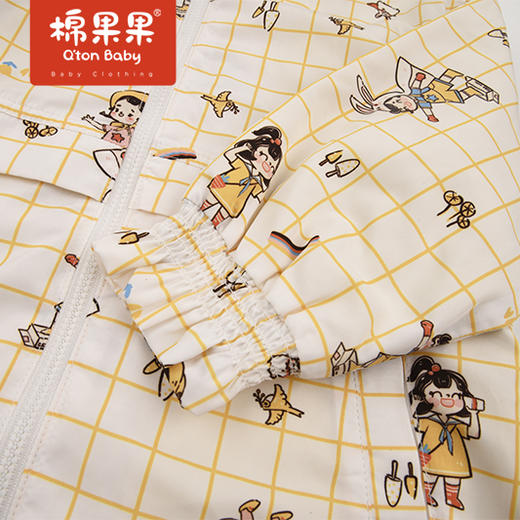 商场同款棉果果春季女童印花连帽风衣M122100422111 商品图3