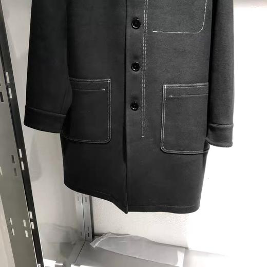 B2AAB4369太平鸟男装2021冬季新款时尚休闲商务宽松双面毛呢大衣 商品图2