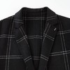 太平鸟男装 秋冬新款韩版修身格纹毛呢大衣B1AAB4204 商品缩略图2