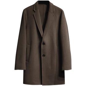 太平鸟男装2021年冬时尚新款合体羊毛双面呢料大衣B1AAB4207