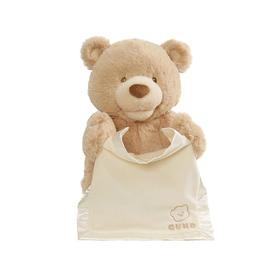 【BABY GUND】 声动躲猫猫小熊毛绒玩偶（新版短毛绒）
